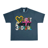 Midnight Navy my first day of 3rd grade Urban Heavy Tee - NancyCooperArtShop