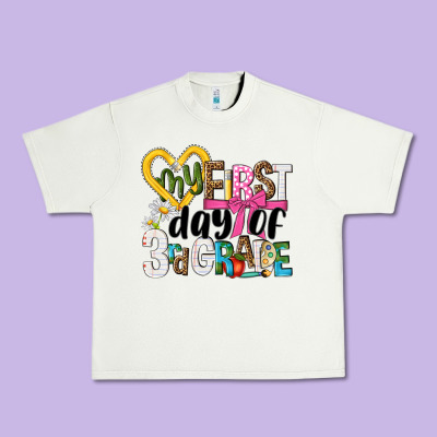 My First Day Of 3rd Grade Urban Heavy Tee Designed By Nancycooperartshop