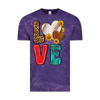 Cloud Purple western love baseball Vintage Tee - NancyCooperArtShop