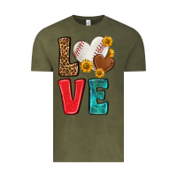 Vintage Olive western love baseball Vintage Tee - NancyCooperArtShop