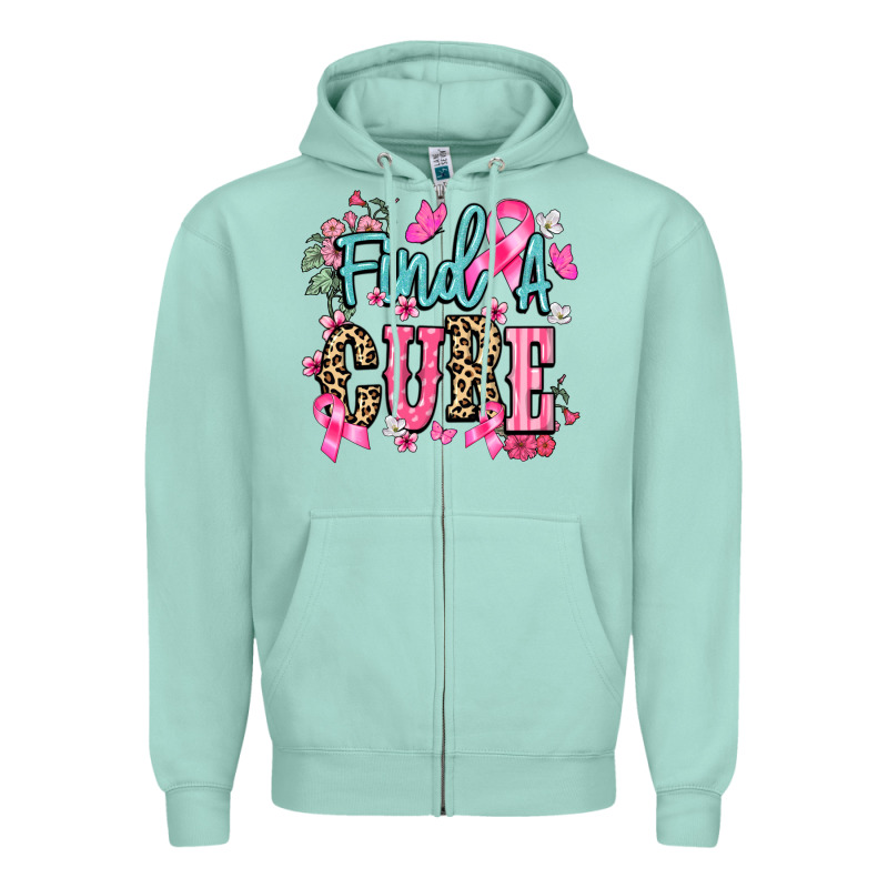 Find A Cure Cancer Awareness Zipper Hoodie by HowdyJamesFarm | Teevron