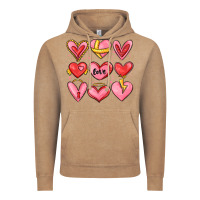 Vintage Coffee sketch hearts Vintage Hoodie - MaliasSmallBusiness