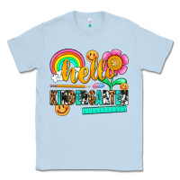 Dusty Blue hello kindergarten Classic Tee - NancyCooperArtShop