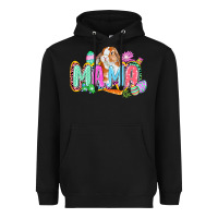 Black Western Mama Easter Heavyweight Hoodie - CowGirlArtShop