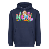 Navy Western Mama Easter Heavyweight Hoodie - CowGirlArtShop