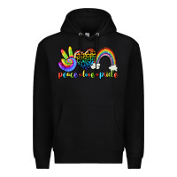 Black Peace love pride Premium Hoodie - CowGirlArtShop