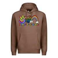 Chestnut Peace love pride Premium Hoodie - CowGirlArtShop