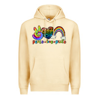 Pina Colada Peace love pride Premium Hoodie - CowGirlArtShop