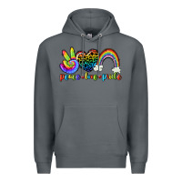 Rock Peace love pride Premium Hoodie - CowGirlArtShop