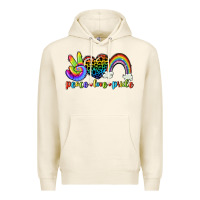 Tofu Peace love pride Premium Hoodie - CowGirlArtShop