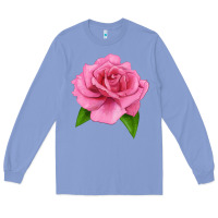 Colony Blue Perfume Delight Rose Long Sleeve Tee - LillyAllenDesigns