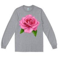 Heather Grey Perfume Delight Rose Long Sleeve Tee - LillyAllenDesigns