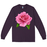 Plum Perfume Delight Rose Long Sleeve Tee - LillyAllenDesigns
