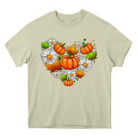Mossy pumpkin and daisies Heavy Core Tee - AdoDesignShop