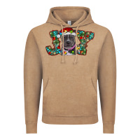 Vintage Coffee christmas joy pitbull Vintage Hoodie - RanaPortraitStore