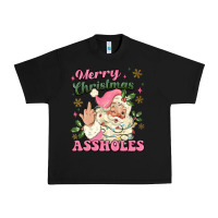Black merry christmas assholes Urban Heavy Tee - MaliasSmallBusiness