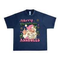 Navy merry christmas assholes Urban Heavy Tee - MaliasSmallBusiness