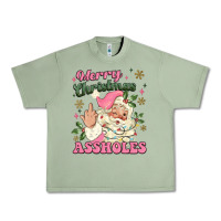 Oil Green merry christmas assholes Urban Heavy Tee - MaliasSmallBusiness