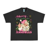 Pigment Black merry christmas assholes Urban Heavy Tee - MaliasSmallBusiness