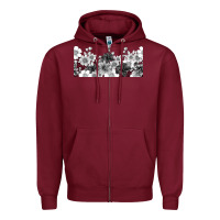 Burgundy black and white floral Zipper Hoodie - TumblerDesignByShophia