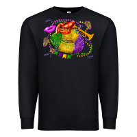 Black mardi gras lips olivia Premium Sweatshirt - OliviaCreatesArt