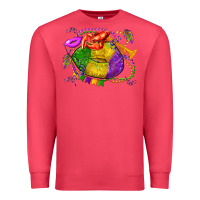 Cardinal mardi gras lips olivia Premium Sweatshirt - OliviaCreatesArt