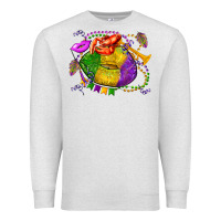 Oatmeal Heather mardi gras lips olivia Premium Sweatshirt - OliviaCreatesArt