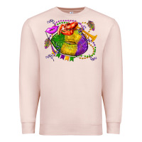 Pale Pink mardi gras lips olivia Premium Sweatshirt - OliviaCreatesArt