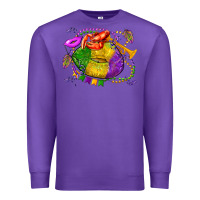 Purple mardi gras lips olivia Premium Sweatshirt - OliviaCreatesArt