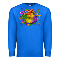 True Royal mardi gras lips olivia Premium Sweatshirt - OliviaCreatesArt
