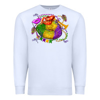 White mardi gras lips olivia Premium Sweatshirt - OliviaCreatesArt