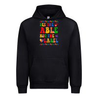 Black see the able not the label Urban Hoodie - CowhideDigitalArt