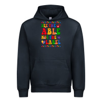 Navy see the able not the label Urban Hoodie - CowhideDigitalArt