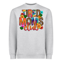 Heather Grey tired moms club Heavyweight Sweatshirt - Artiststas