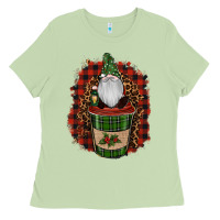 Matcha Gnomes With Coffee Christmas Ladies Tee - RanaPortraitStore