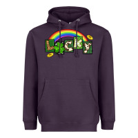 Plum Lucky St. Patrick's Day Heavyweight Hoodie - CowGirlArtShop