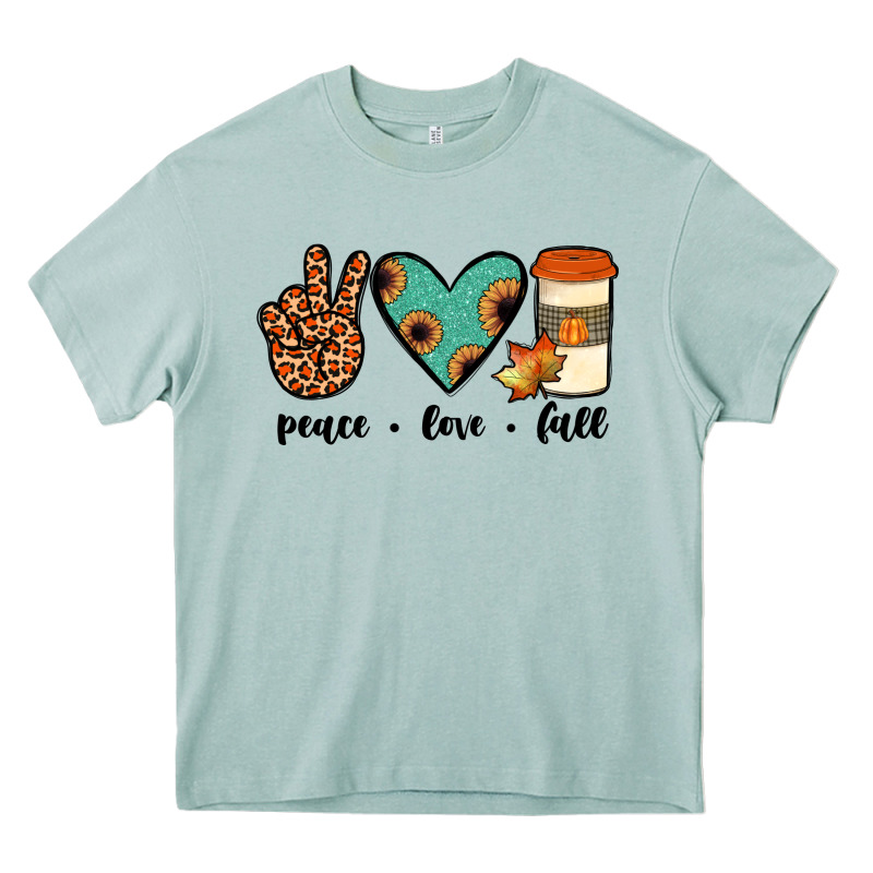 Peace Love Fall Heavy Core Tee by JahusDesignShop | Teevron