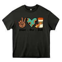 Asphalt peace love fall Heavy Core Tee - JahusDesignShop