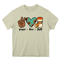 Mossy peace love fall Heavy Core Tee - JahusDesignShop