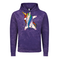 Cloud Purple dabbing unicorn Vintage Hoodie - MaliasSmallBusiness