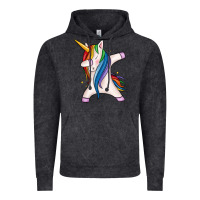 Dabbing Unicorn Vintage Hoodie | Teevron