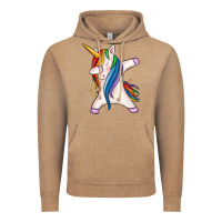 Vintage Coffee dabbing unicorn Vintage Hoodie - MaliasSmallBusiness