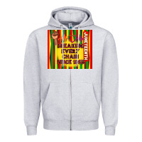 Heather Grey juneteenth breaking every chain since 1865 Zipper Hoodie - TumblerDesignByShophia