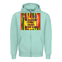 Seafoam juneteenth breaking every chain since 1865 Zipper Hoodie - TumblerDesignByShophia