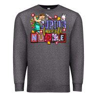 Charcoal Heather cupids favorite nurse olivia Premium Sweatshirt - OliviaCreatesArt