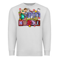 Dove Grey cupids favorite nurse olivia Premium Sweatshirt - OliviaCreatesArt