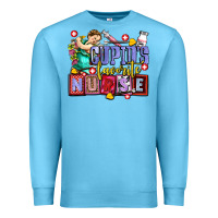 Ocean Blue cupids favorite nurse olivia Premium Sweatshirt - OliviaCreatesArt