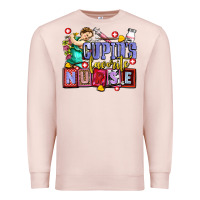 Pale Pink cupids favorite nurse olivia Premium Sweatshirt - OliviaCreatesArt