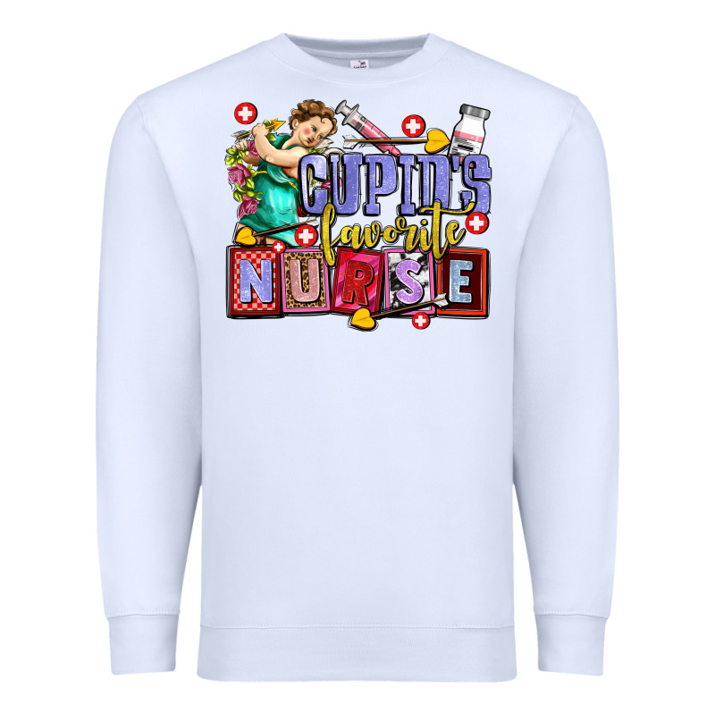 Cupids Favorite Nurse Olivia Premium Sweatshirt by OliviaCreatesArt | Teevron