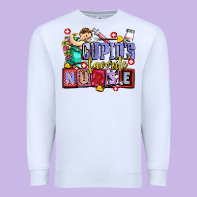 Cupids Favorite Nurse Olivia Premium Sweatshirt Designed By Oliviacreatesart